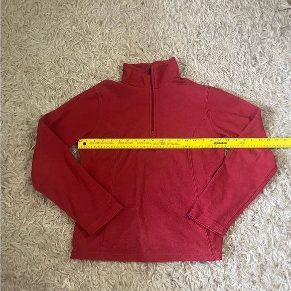 Lands End Fleece Pink 1/4 Zip Women’s Small - Picture 5 of 6